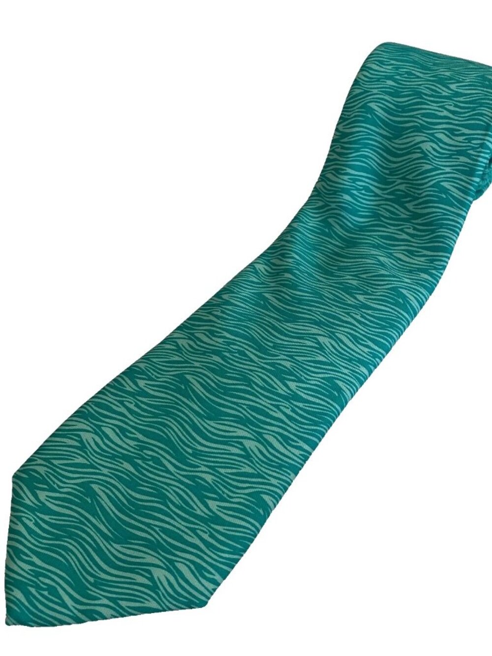 NWT Vineyard Vines Tonal Wave Antigua Green Silk Tie